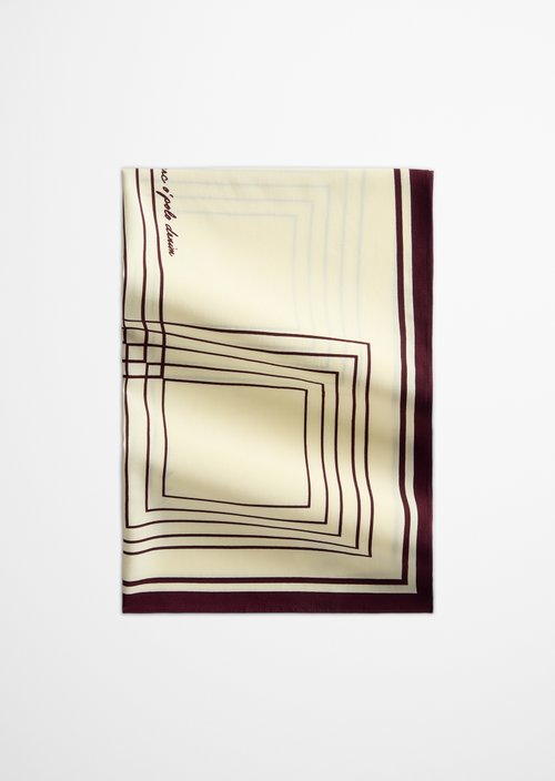 Quadratisches Tuch — Light Yellow