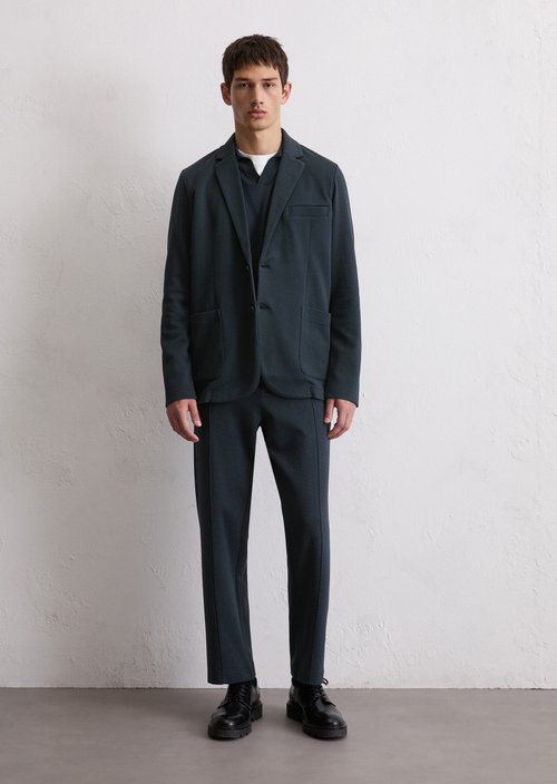 Jersey blazer shaped — Dark Navy
