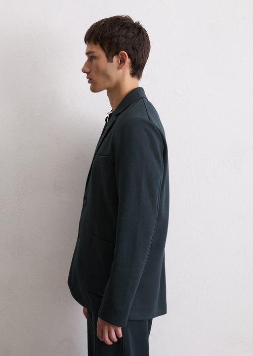 Jersey blazer shaped — Dark Navy