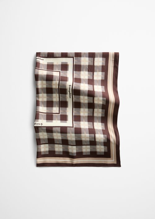 Gemustertes Tuch — Dark Brown