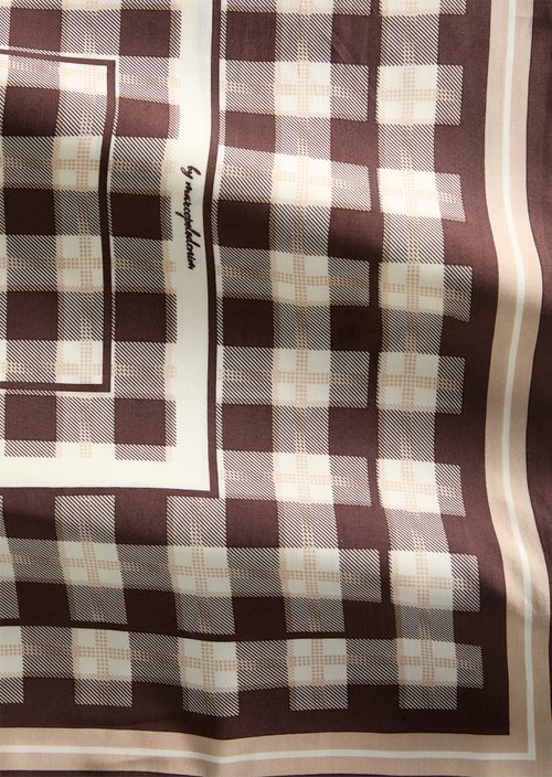 Gemustertes Tuch — Dark Brown
