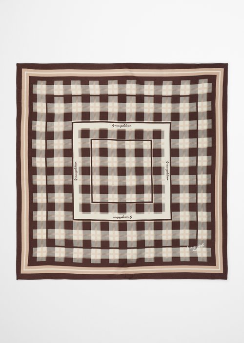 Gemustertes Tuch — Dark Brown