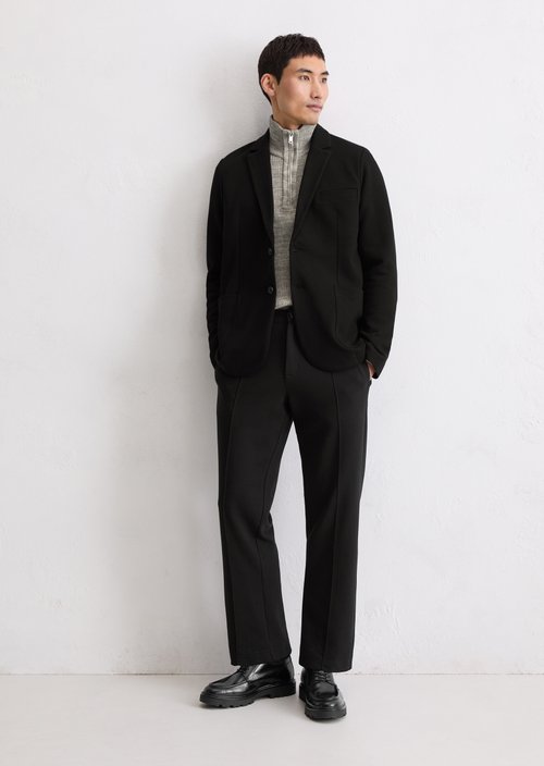 Jersey blazer shaped — Black