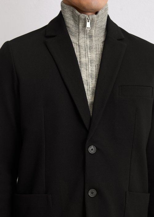 Jersey blazer shaped — Black