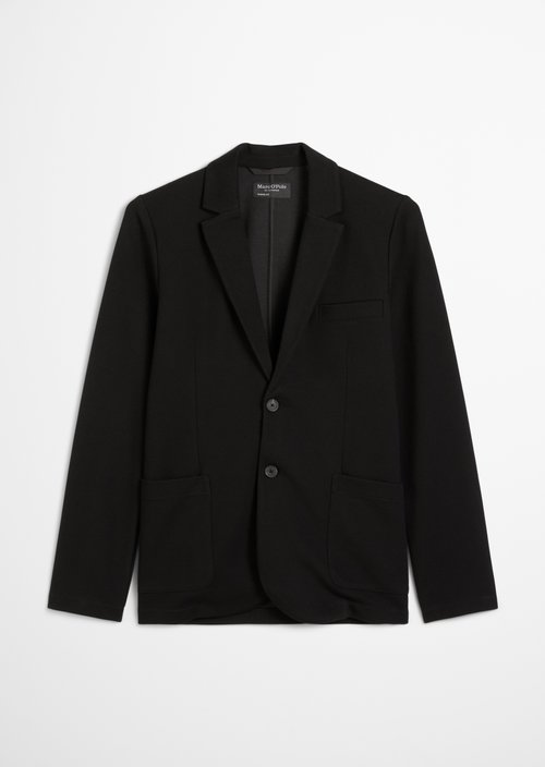 Jersey blazer shaped — Black