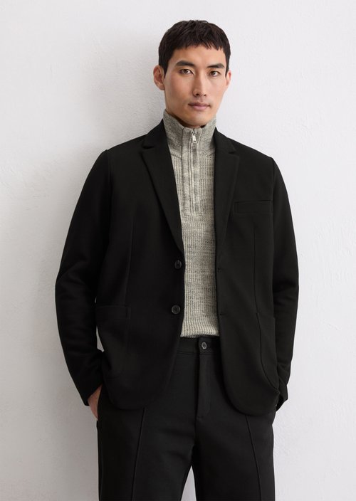 Jersey blazer shaped — Black