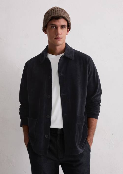 DfC Sweat overshirt regular Dark Navy in front view