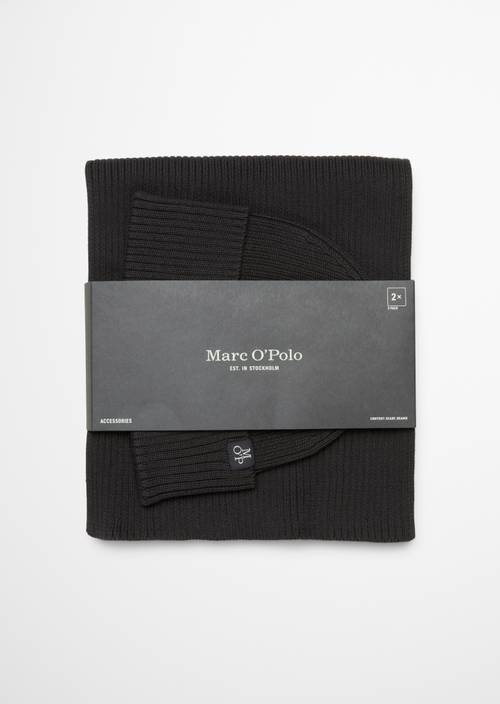 Ensemble bonnet et écharpe Broken Graphite - Image du produit 1
