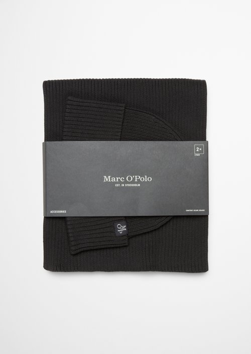 DfC cap & scarf set — Broken Graphite