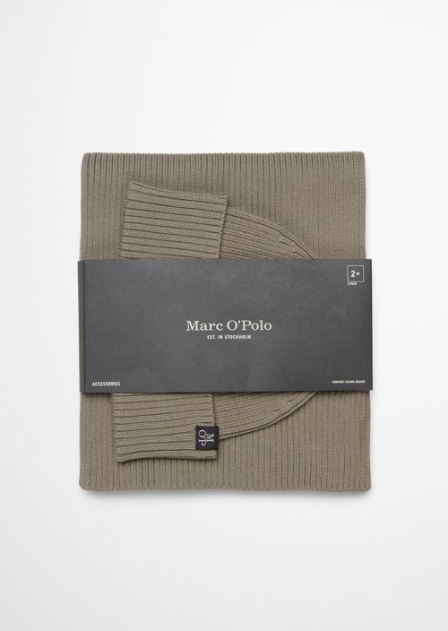 DfC cap & scarf set — Driftwood Haze