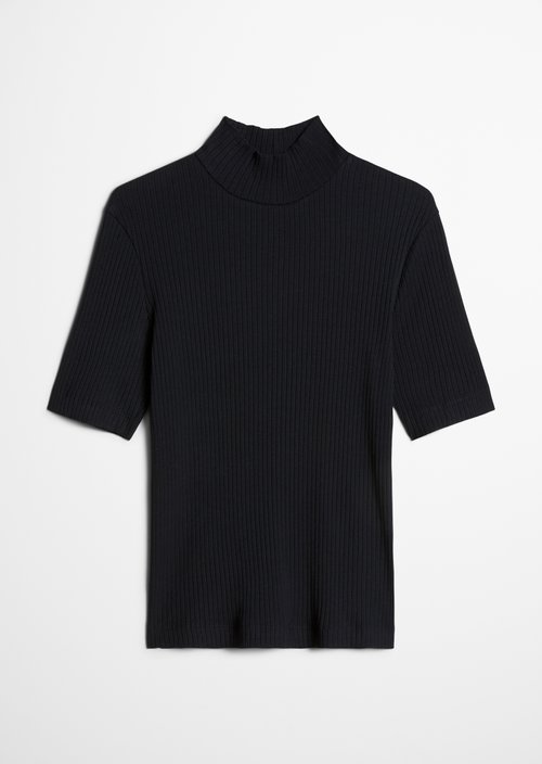 Ribbed jersey T-shirt slim — Martime Blue