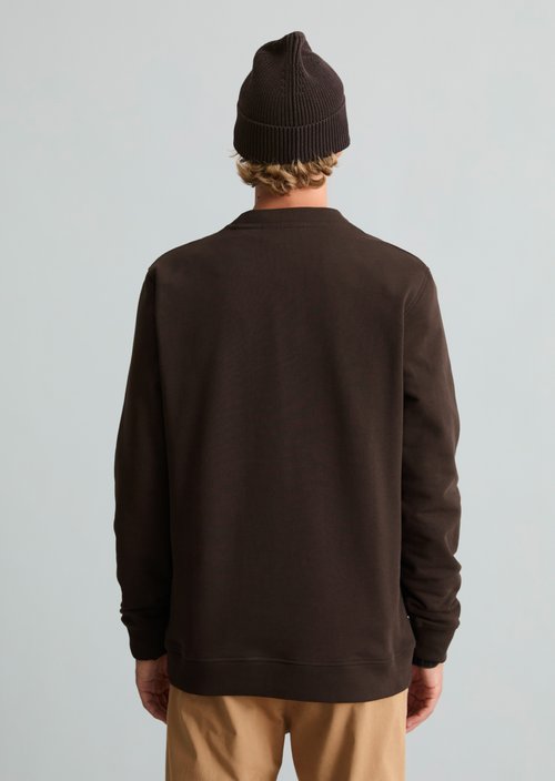 Regular-fit sweatshirt — Chocolate Brown