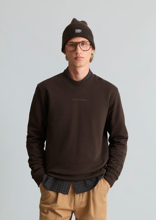 Regular-fit sweatshirt — Chocolate Brown