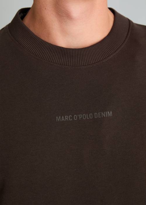 Regular-fit sweatshirt Chocolate Brown in detail view