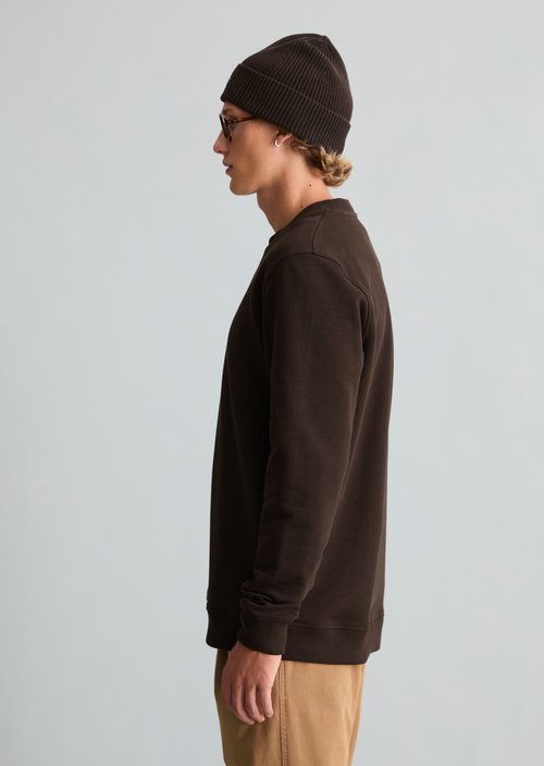 Regular-fit sweatshirt — Chocolate Brown