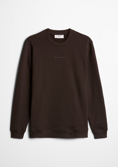 Regular-fit sweatshirt — Chocolate Brown
