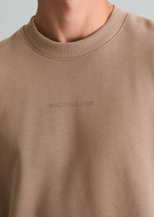 Regular-fit sweatshirt Cold Taupe in detail view