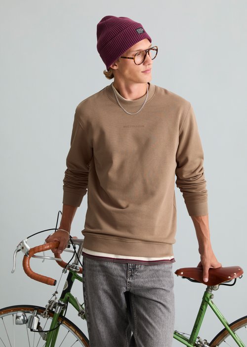 Regular-fit sweatshirt — Cold Taupe