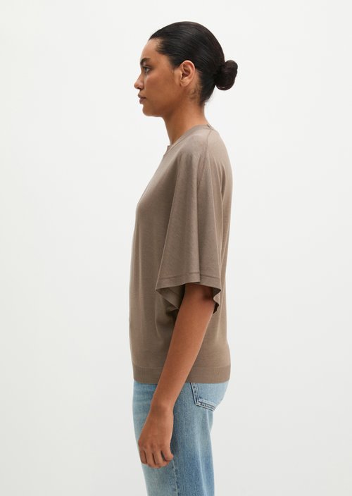 Luxury oversized T-shirt — Stone Taupe