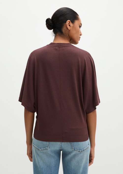 Luxury oversized T-shirt — Black Cherry