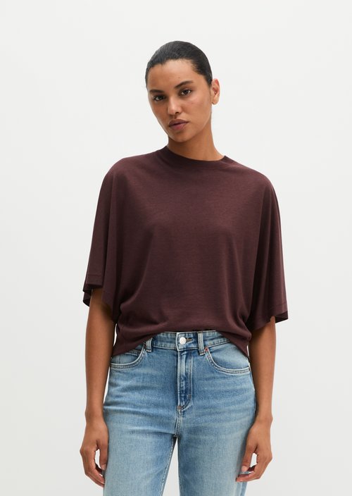 Luxury oversized T-shirt — Black Cherry