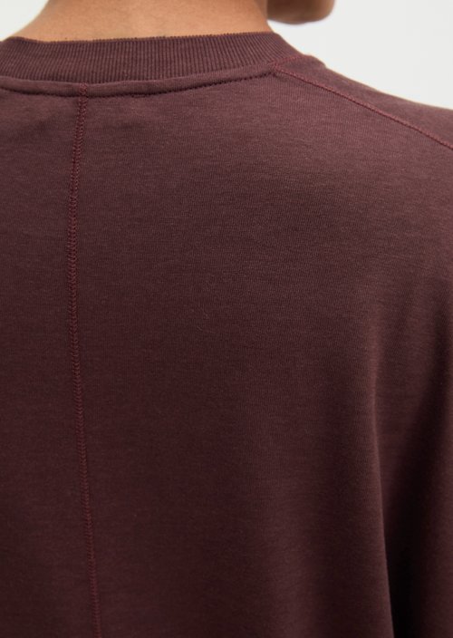Luxury oversized T-shirt — Black Cherry