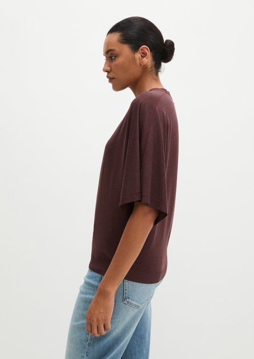 Luxury oversized T-shirt — Black Cherry