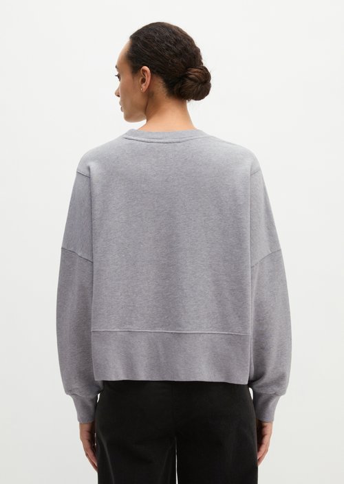 Relaxed sweatshirt — Fine Grey Melange