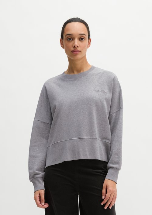 Relaxed sweatshirt — Fine Grey Melange