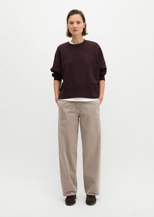 Relaxed sweatshirt — Black Cherry