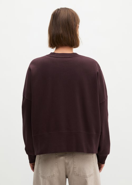 Relaxed sweatshirt — Black Cherry