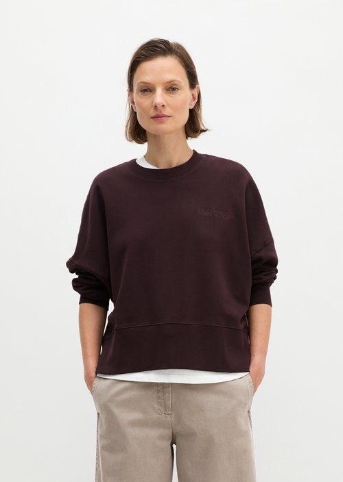 Relaxed sweatshirt — Black Cherry