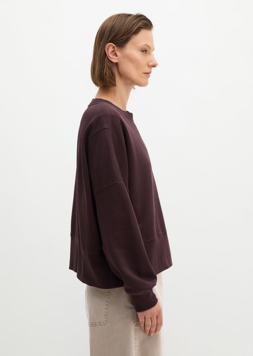 Relaxed sweatshirt — Black Cherry