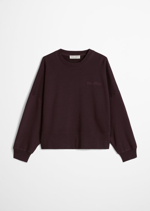 Relaxed sweatshirt — Black Cherry