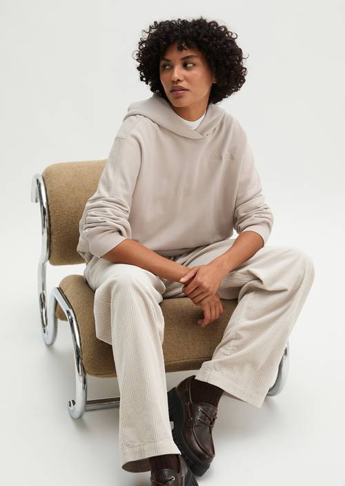 Hoodie relaxed Natural in Frontalansicht