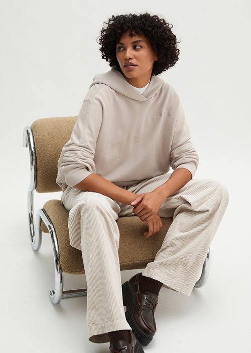 Hoodie relaxed — Natural