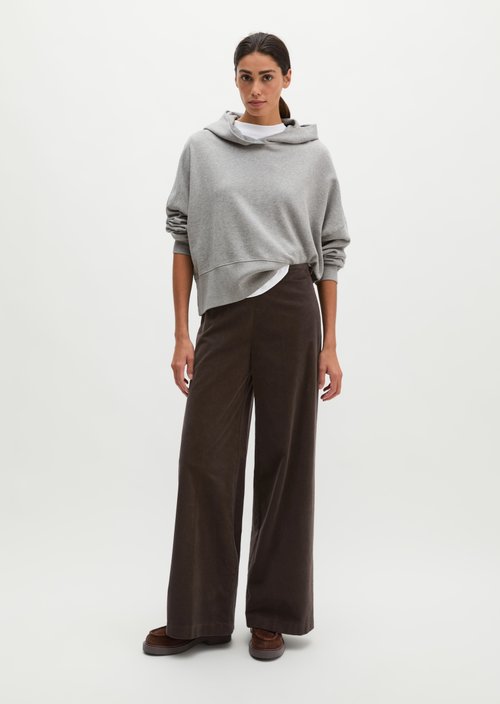 Hoodie relaxed — Fine Grey Melange