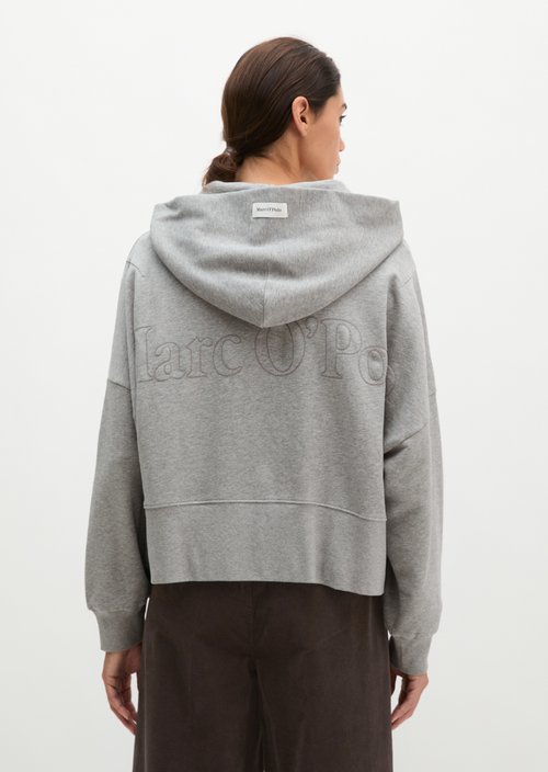 Hoodie relaxed — Fine Grey Melange