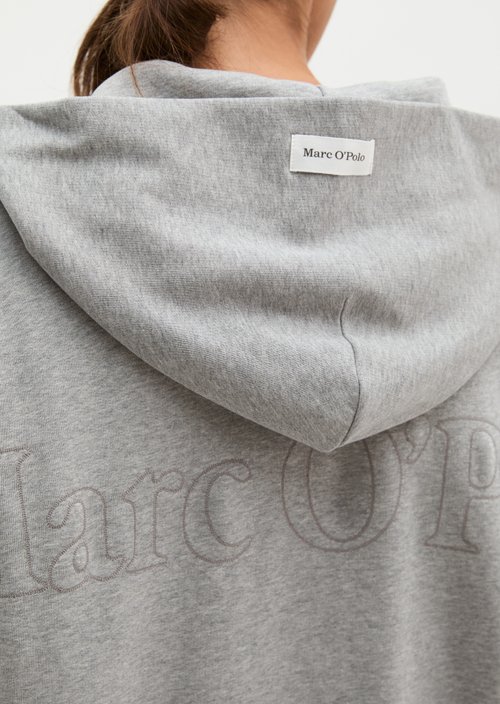 Hoodie relaxed — Fine Grey Melange