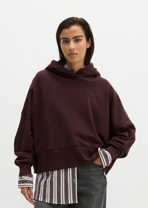 Hoodie relaxed — Black Cherry