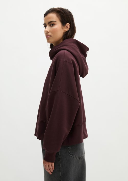 Hoodie relaxed — Black Cherry