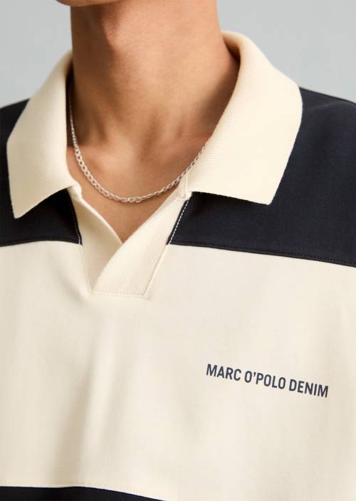 Polo-Sweatshirt relaxed Dark Blue in Detailansicht