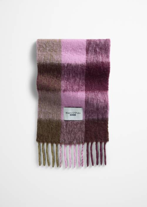 Webschal Dark Purple in Frontalansicht