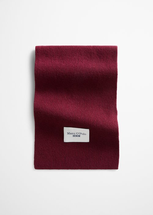 Strickschal — Deep Burgundy