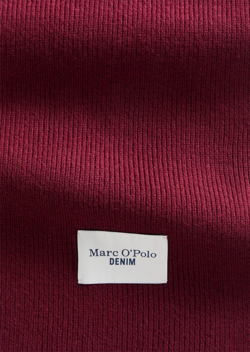 Strickschal — Deep Burgundy
