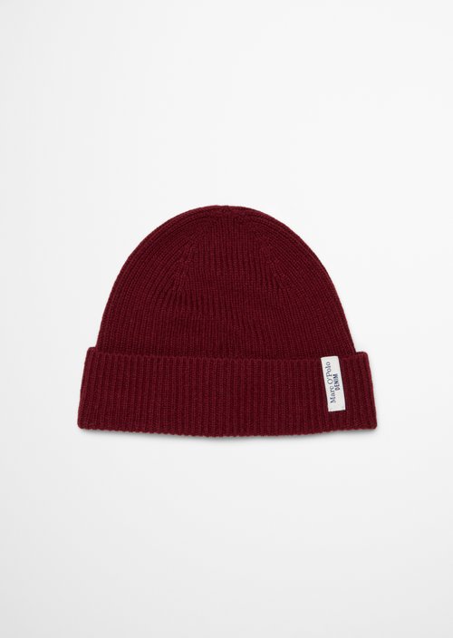 Knitted hat — Deep Burgundy