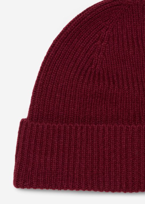 Knitted hat — Deep Burgundy