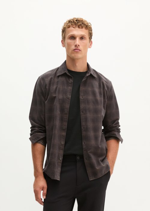 Regular-fit shirt — Dark Brown