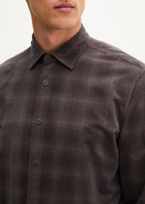 Regular-fit shirt — Dark Brown