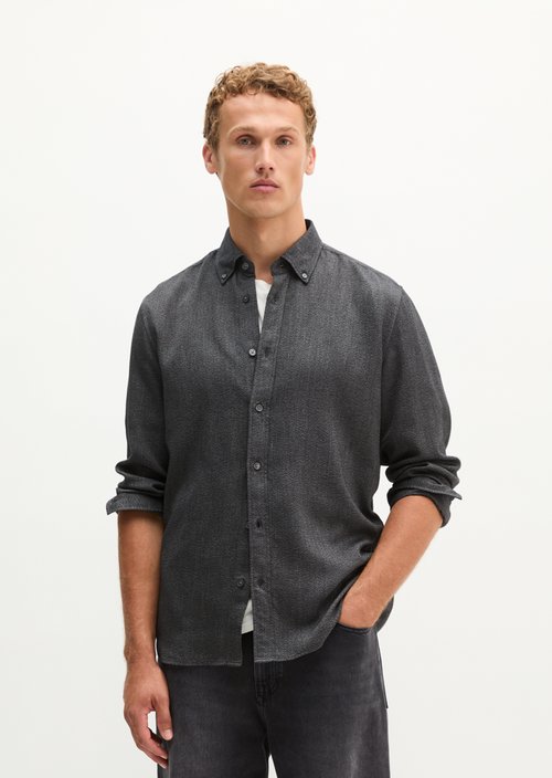 Regular-fit shirt — Black